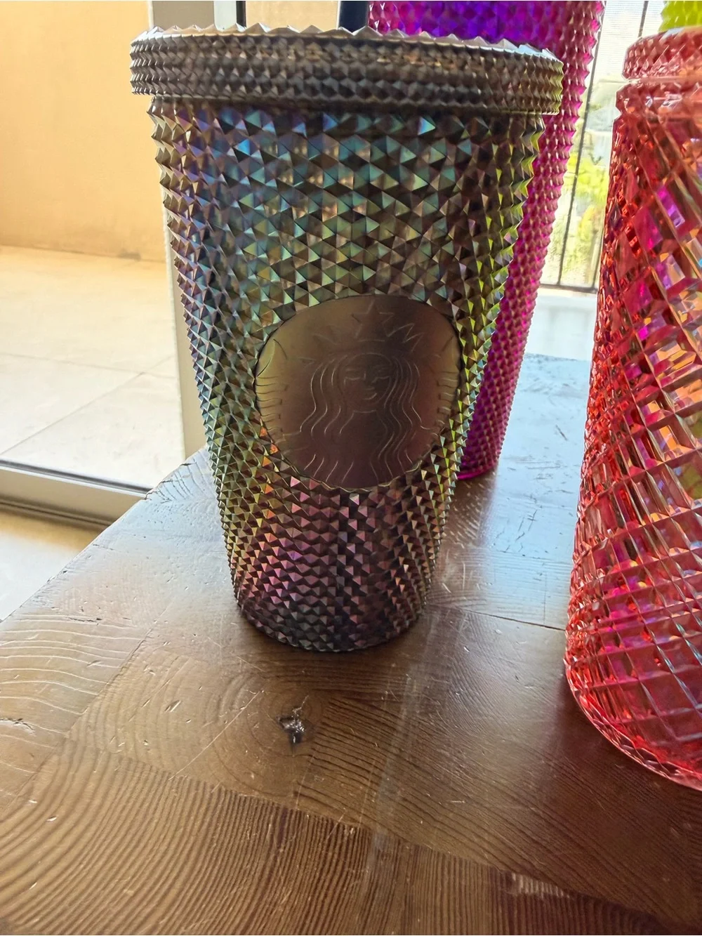 Starbucks Multicolor Reusable Studded & Textured Cups 24oz & 16oz